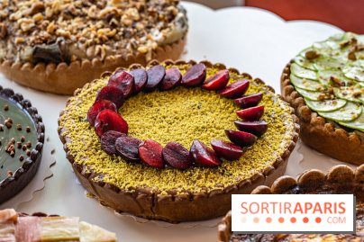 Taårtt, la pâtisserie - salon de thé Paris 15e aux tartes en tous genres - tarte clafoutis cerises et pistache
