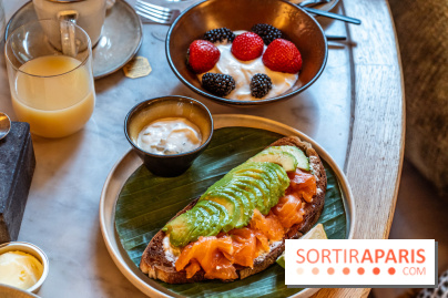 Brunch du Vesper Paris 7e - buffet à volonté et plats à table -  avocado toast