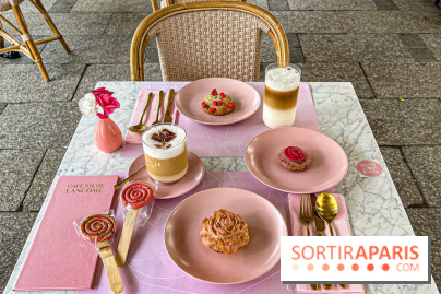 Le Café de la Rose Lancôme par Nina Métayer sur les Champs-Elysées à Paris - Exposition Siège Social Sisley 1086441