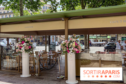 Le Café de la Rose Lancôme par Nina Métayer sur les Champs-Elysées à Paris - Exposition Siège Social Sisley 1086174