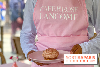 Le Café de la Rose Lancôme par Nina Métayer sur les Champs-Elysées à Paris - Exposition Siège Social Sisley 1086180