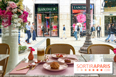 Le Café de la Rose Lancôme par Nina Métayer sur les Champs-Elysées à Paris - Exposition Siège Social Sisley 1086192