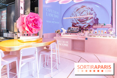 Le Café de la Rose Lancôme par Nina Métayer sur les Champs-Elysées à Paris