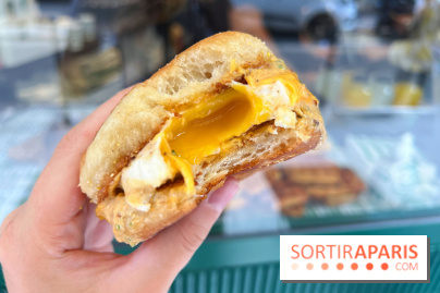 Maurice Sfez Café - Egg and cheese sandwich