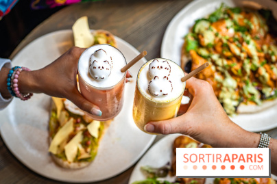 Brunch indien à Paris par Baranaan et Pingwoo -  lassis rose et mangue