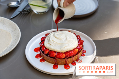 Fana Bistrot, le restaurant bistronomique du 18e avec terrasse et vue Sacré Cœur -  tarte aux fraises