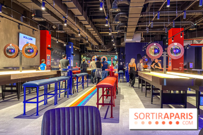 Shuffled, l'enseigne de shuffleboard à Boom Boom Villette