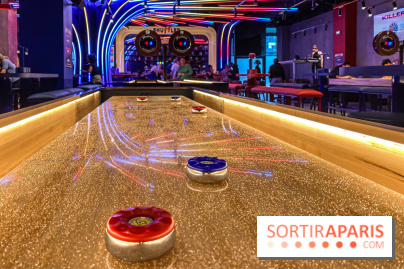 Shuffled, l'enseigne de shuffleboard à Boom Boom Villette - IMG 8590