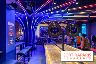 Shuffled, l'enseigne de shuffleboard à Boom Boom Villette - IMG 8592