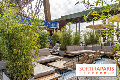 La terrasse sur la Tour Eiffel 2024 en mode JO Paris 2024 - les photos