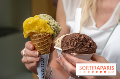 Angiolo, le glacier de Saint-Germain-des-Près - les photos -  pot et cornet