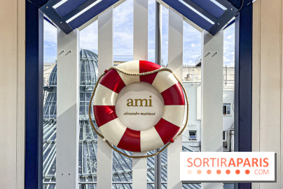 AMI Paris aux Galeries Lafayette Haussmann : pop ups, glacier et crêperie AMI par Julien Sebbag