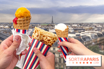 AMI Paris aux Galeries Lafayette Haussmann : pop ups, glacier et crêperie AMI par Julien Sebbag