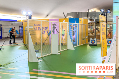 JO de Paris 2024 : animations sportives Stadium RATP à la station Auber - IMG 9270