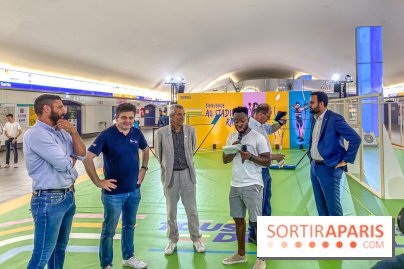 JO de Paris 2024 : animations sportives Stadium RATP à la station Auber - IMG 9283