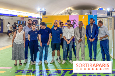 JO de Paris 2024 : animations sportives Stadium RATP à la station Auber - IMG 9286