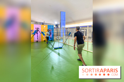 JO de Paris 2024 : animations sportives Stadium RATP à la station Auber - IMG 9290