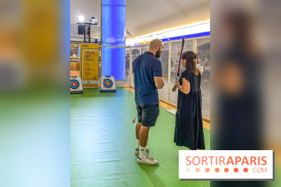 JO de Paris 2024 : animations sportives Stadium RATP à la station Auber - IMG 9298