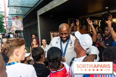 Teddy Riner fête sa 3e médaille d'or olympique à Paris -  A7C1018