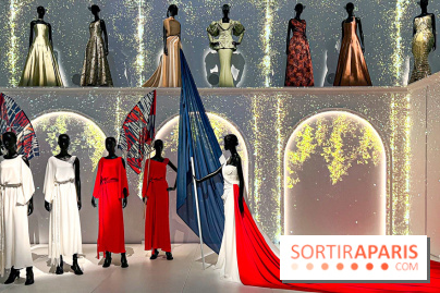 JO paris 2024 : Les tenues de scène de Lady Gaga, Aya Nakamura et Céline Dion exposées à la Galerie Dior  - image00016