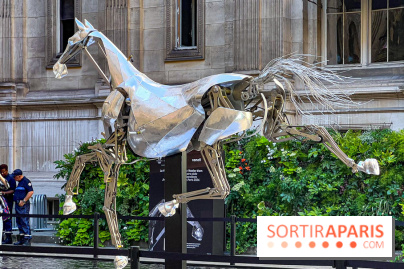 ZEUS, cheval métallique de la cérémonie d'ouverture des JO de Paris 2024 à l'Hôtel de Ville - image00023