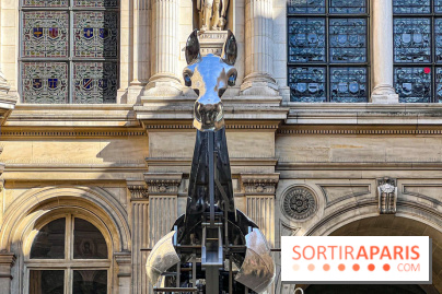 ZEUS, cheval métallique de la cérémonie d'ouverture des JO de Paris 2024 à l'Hôtel de Ville - image00028
