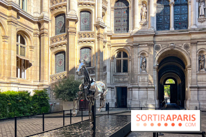 ZEUS, cheval métallique de la cérémonie d'ouverture des JO de Paris 2024 à l'Hôtel de Ville - image00029