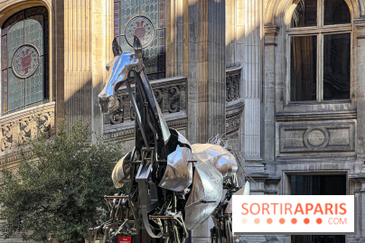 ZEUS, cheval métallique de la cérémonie d'ouverture des JO de Paris 2024 à l'Hôtel de Ville - image00030