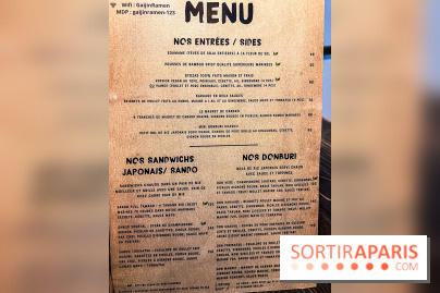 Gaijin Ramen restaurant - menu - carte