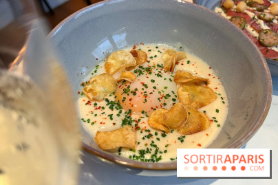 Le Comptoir de la Traboule - Velouté de topinambours, oeuf parfait