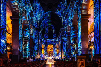 Paris Cœur de Lumières, le spectacle son et lumière à l'église Saint-Sulpice - les photos