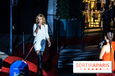 Inauguration des vitrines et décorations de Noël du BHV Marais 2024 avec Léna Mahfouf, Adriana Karembeu et Marc Lavoine -  A7C5906