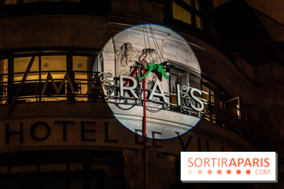 Inauguration des vitrines et décorations de Noël du BHV Marais 2024 avec Léna Mahfouf, Adriana Karembeu et Marc Lavoine -  A7C5925