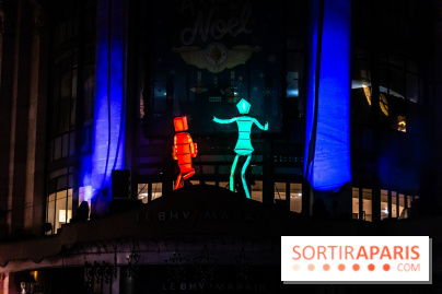 Inauguration des vitrines et décorations de Noël du BHV Marais 2024 avec Léna Mahfouf, Adriana Karembeu et Marc Lavoine -  A7C5948