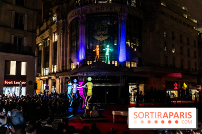 Inauguration des vitrines et décorations de Noël du BHV Marais 2024 avec Léna Mahfouf, Adriana Karembeu et Marc Lavoine -  A7C5954