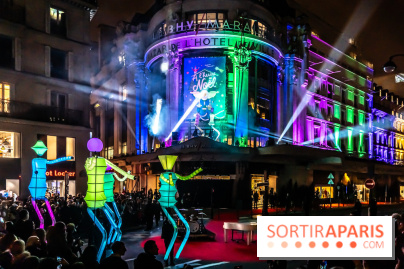 Inauguration des vitrines et décorations de Noël du BHV Marais 2024 avec Léna Mahfouf, Adriana Karembeu et Marc Lavoine -  A7C5981