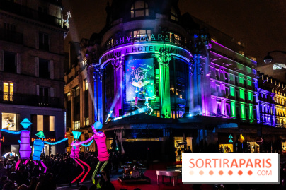 Inauguration des vitrines et décorations de Noël du BHV Marais 2024 avec Léna Mahfouf, Adriana Karembeu et Marc Lavoine -  A7C5989