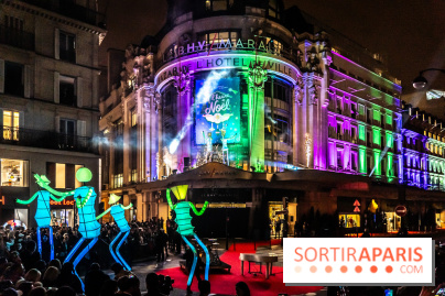 Inauguration des vitrines et décorations de Noël du BHV Marais 2024 avec Léna Mahfouf, Adriana Karembeu et Marc Lavoine -  A7C6027
