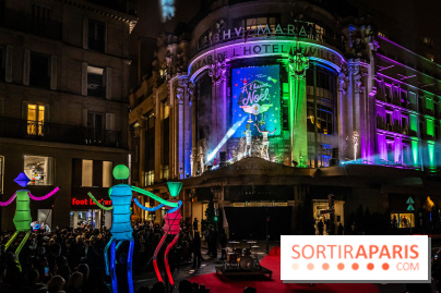 Inauguration des vitrines et décorations de Noël du BHV Marais 2024 avec Léna Mahfouf, Adriana Karembeu et Marc Lavoine -  A7C6033