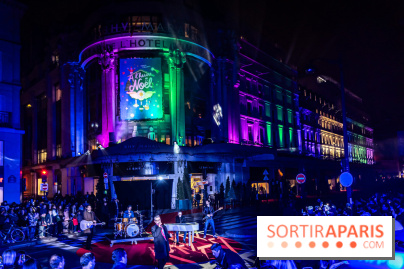 Inauguration des vitrines et décorations de Noël du BHV Marais 2024 avec Léna Mahfouf, Adriana Karembeu et Marc Lavoine -  A7C6095