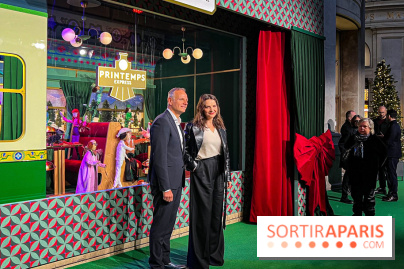 Les vitrines de Noël 2024 du Printemps Haussmann avec Juliette Binoche - image00006