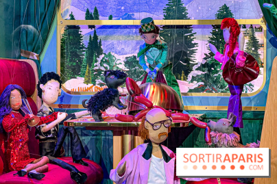 Les vitrines de Noël 2024 du Printemps Haussmann avec Juliette Binoche - image00032