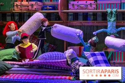 Les vitrines de Noël 2024 du Printemps Haussmann avec Juliette Binoche - image00039