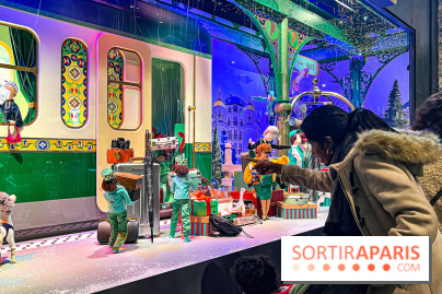 Les vitrines de Noël 2024 du Printemps Haussmann avec Juliette Binoche - image00044