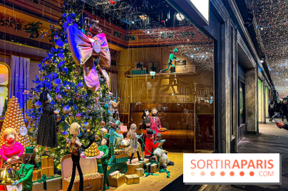 Les vitrines de Noël 2024 du Printemps Haussmann avec Juliette Binoche - image00010