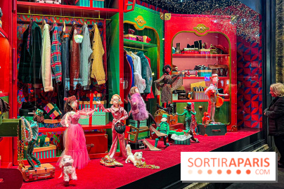 Les vitrines de Noël 2024 du Printemps Haussmann avec Juliette Binoche - image00012