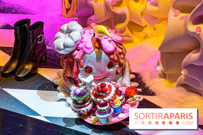 Les vitrines de Noël 2024 des Galeries Lafayette Haussmann avec Vianney et Kevin Germanier - image00053