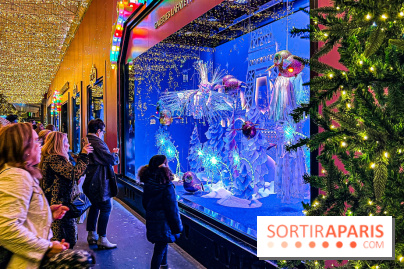 Les vitrines de Noël 2024 des Galeries Lafayette Haussmann avec Vianney et Kevin Germanier