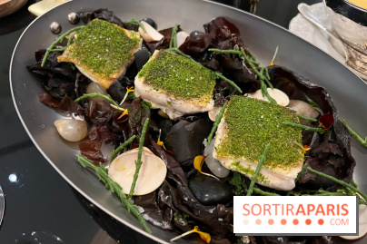 Le Grand Diner, Hôtel San Régis - Loup de mer en persillade