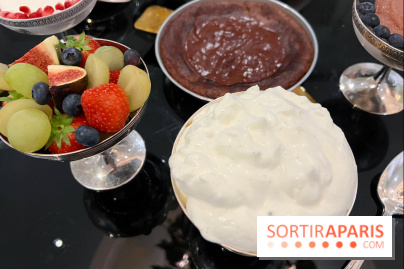 Le Grand Diner, Hôtel San Régis - Gâteau au chocolat, chantilly, glaces